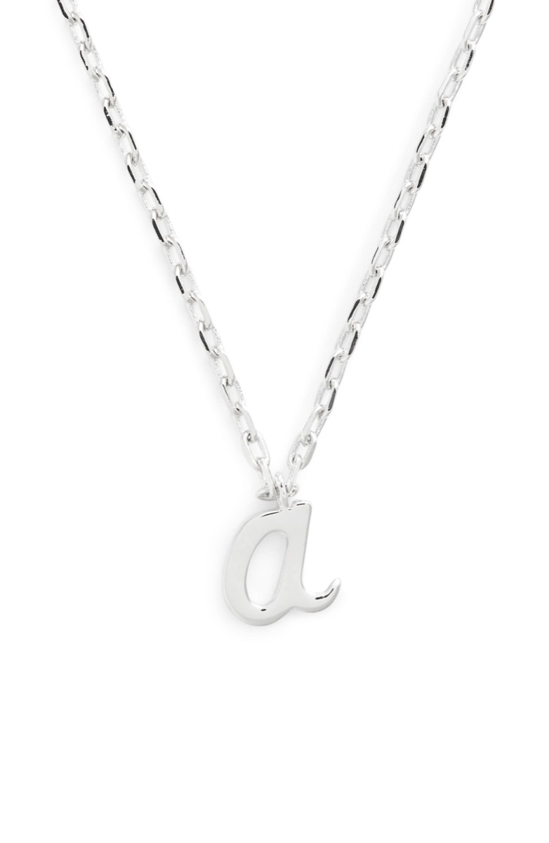 silver initial necklace, Nordstrom anniversary sale