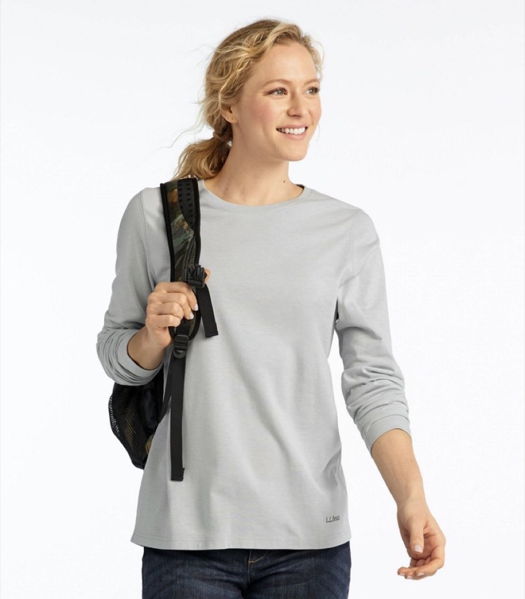 gray insect repellent t-shirt, bug protection