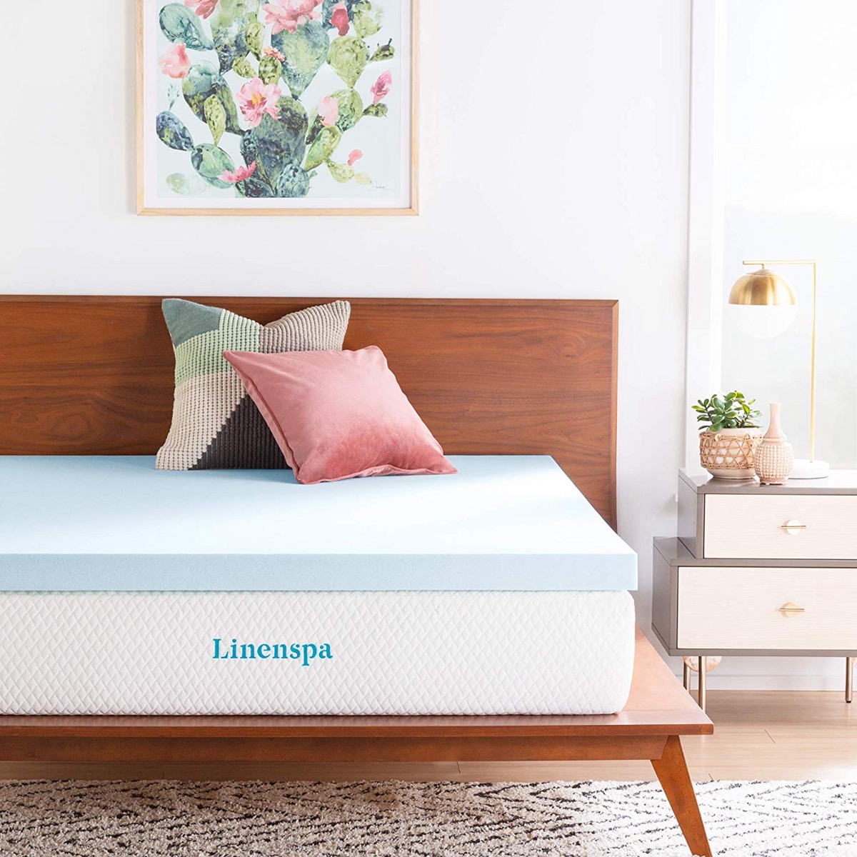 bed with mattress topper, prime day deals