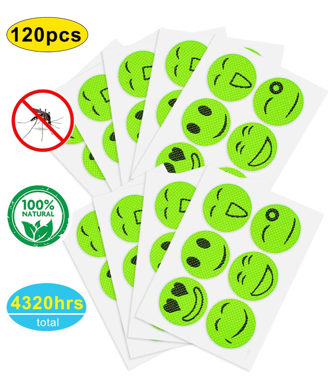 mosquito repelling stickers, bug protection