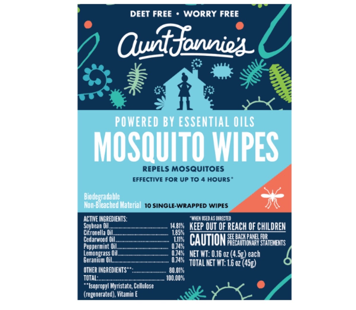 mosquito repellent wipes, bug protection