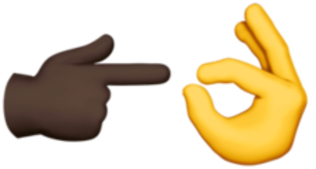 ok hand pointed finger, sex emoji combinations