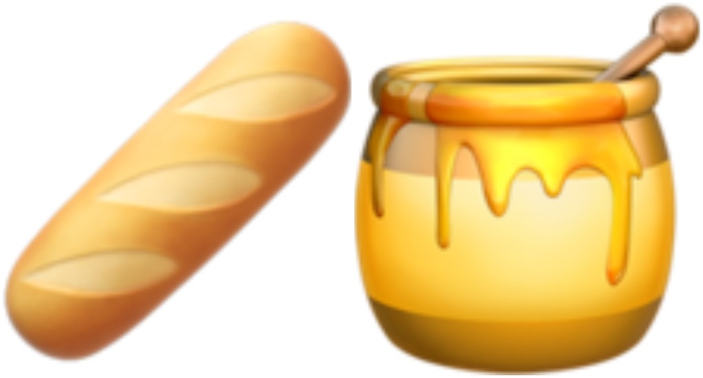 baguette, honey pot, sex emoji combinations