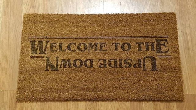 welcome to the upside down welcome mat