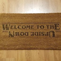 welcome to the upside down welcome mat