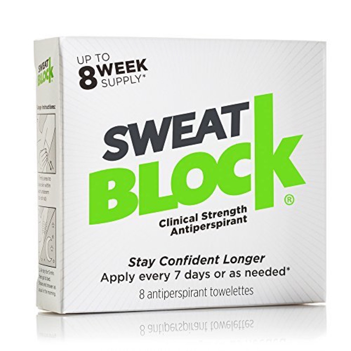 sweat block wipes, cooling products