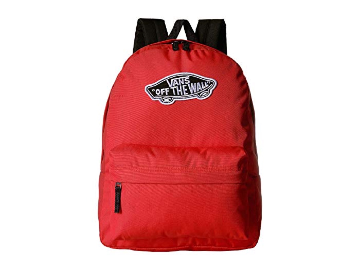 red vans backpack- best college backpacks
