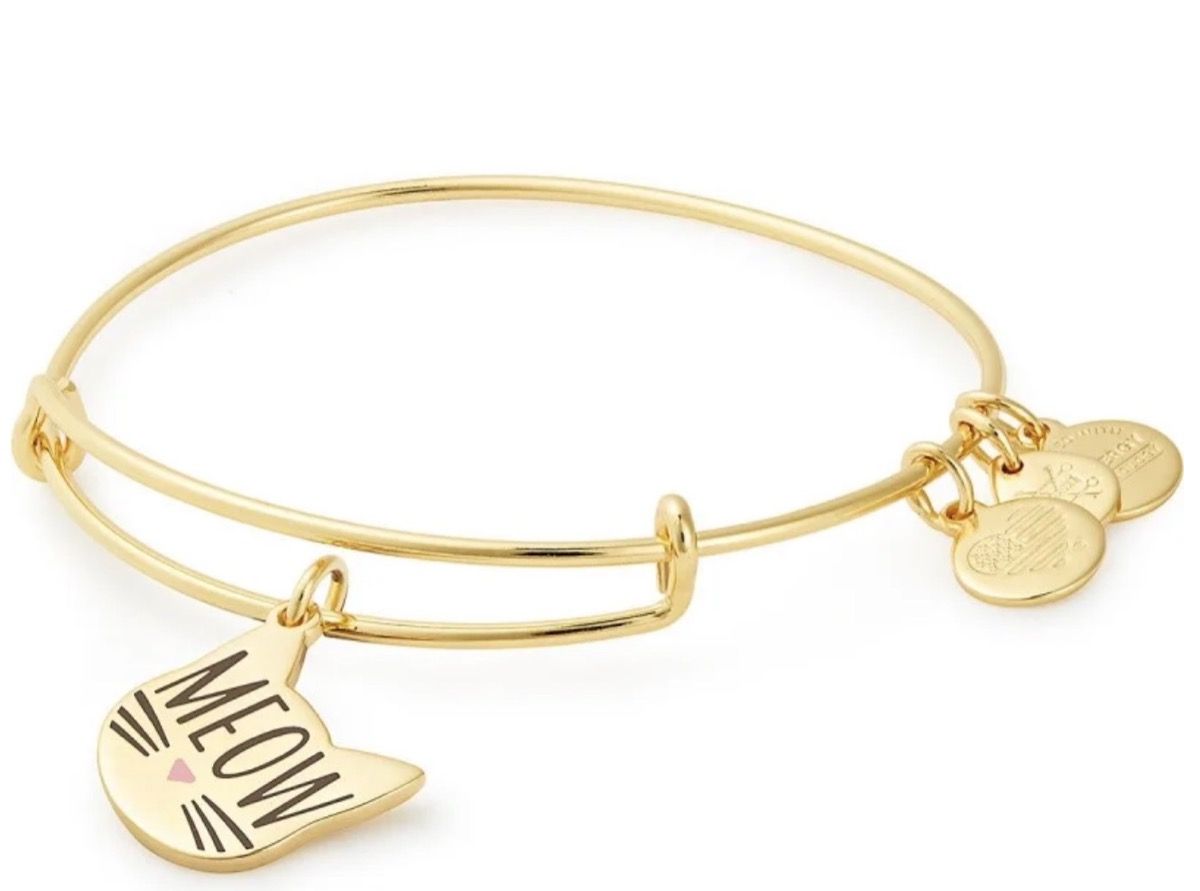 Alex and ani on sale cat meow bracelet