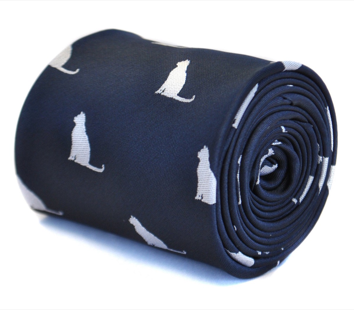 blue and white cat tie, cat gifts