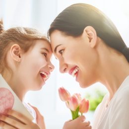 mother and daughter with heads together, mother daughter gifts