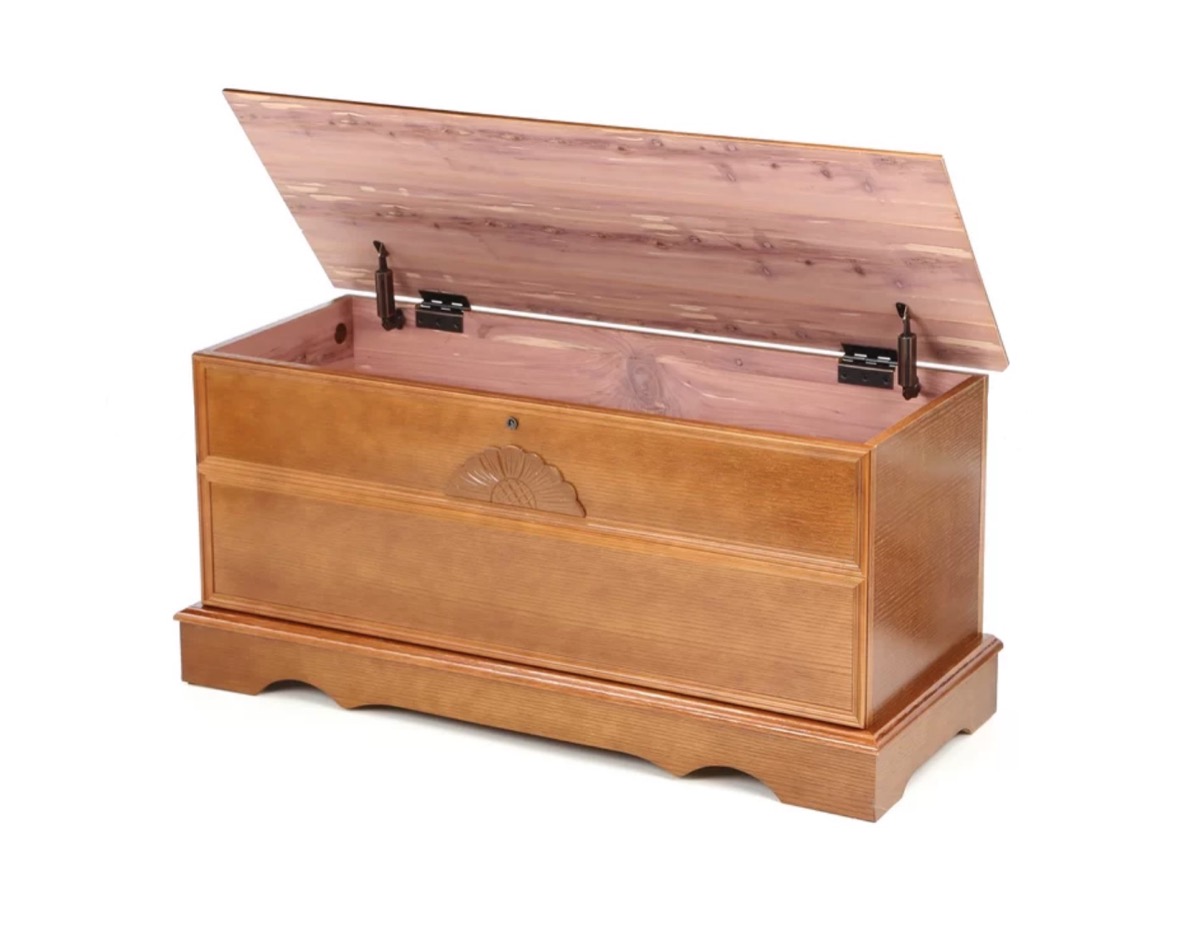 wooden chest, old fashioned home items