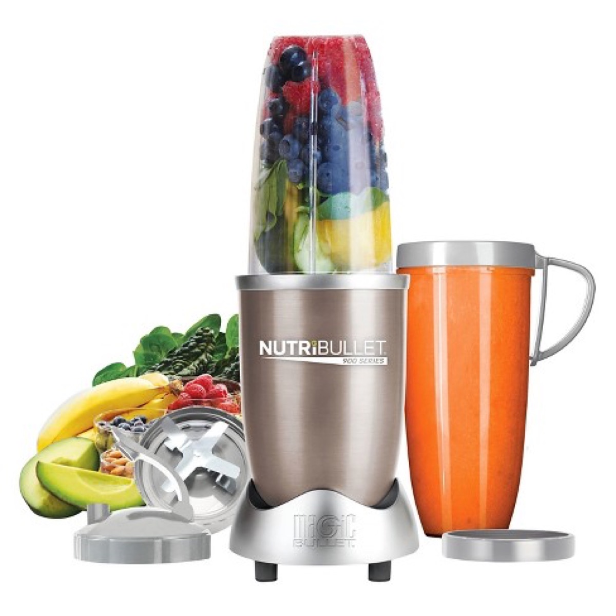 silver blender and orange cup and fruit, labor day tech sales