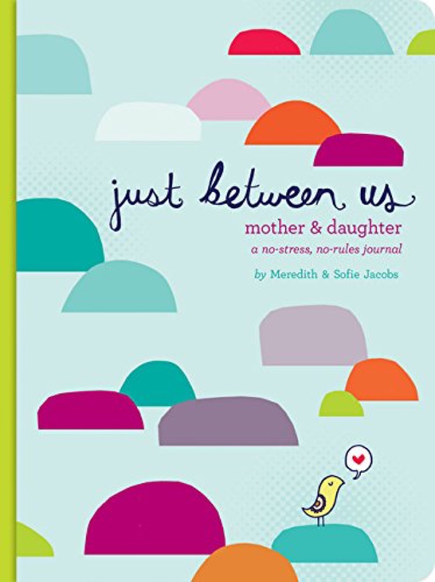 journal with "just between us" on it, mother daughter gifts
