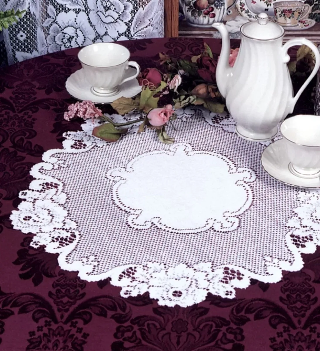 lace doilly, old fashioned home items