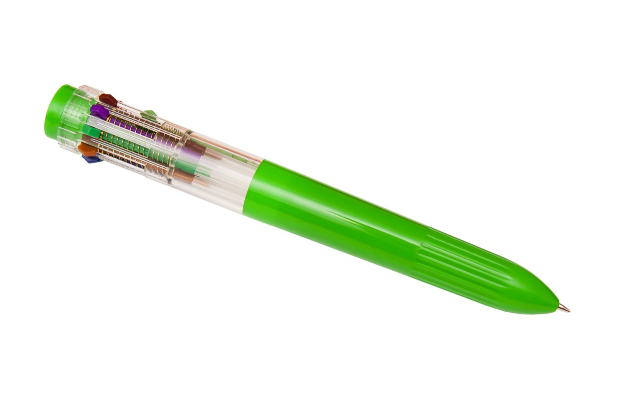 multicolored push pen coolest school accessory every year