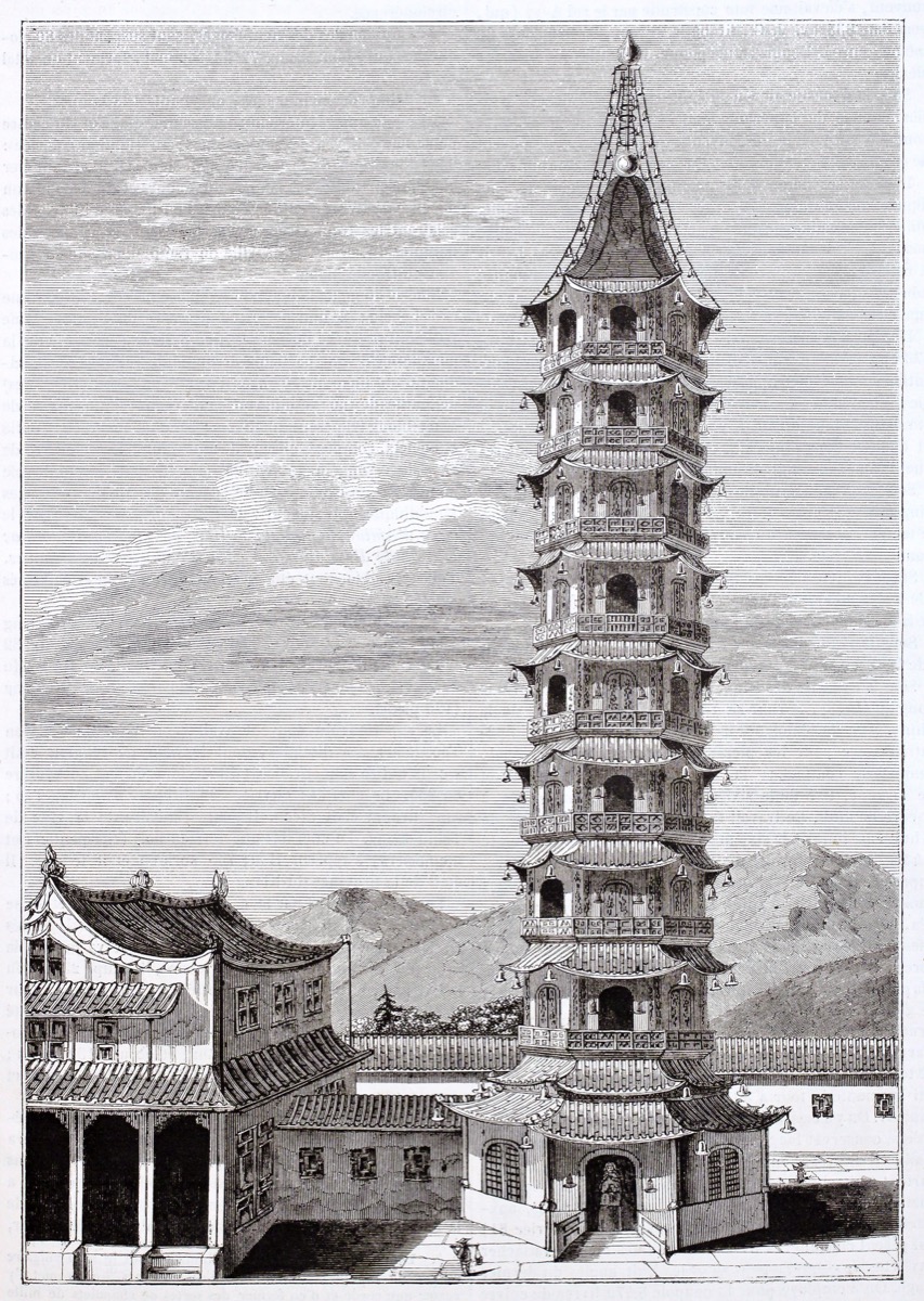 porcelain tower of nanjing historical sites that no longer exist