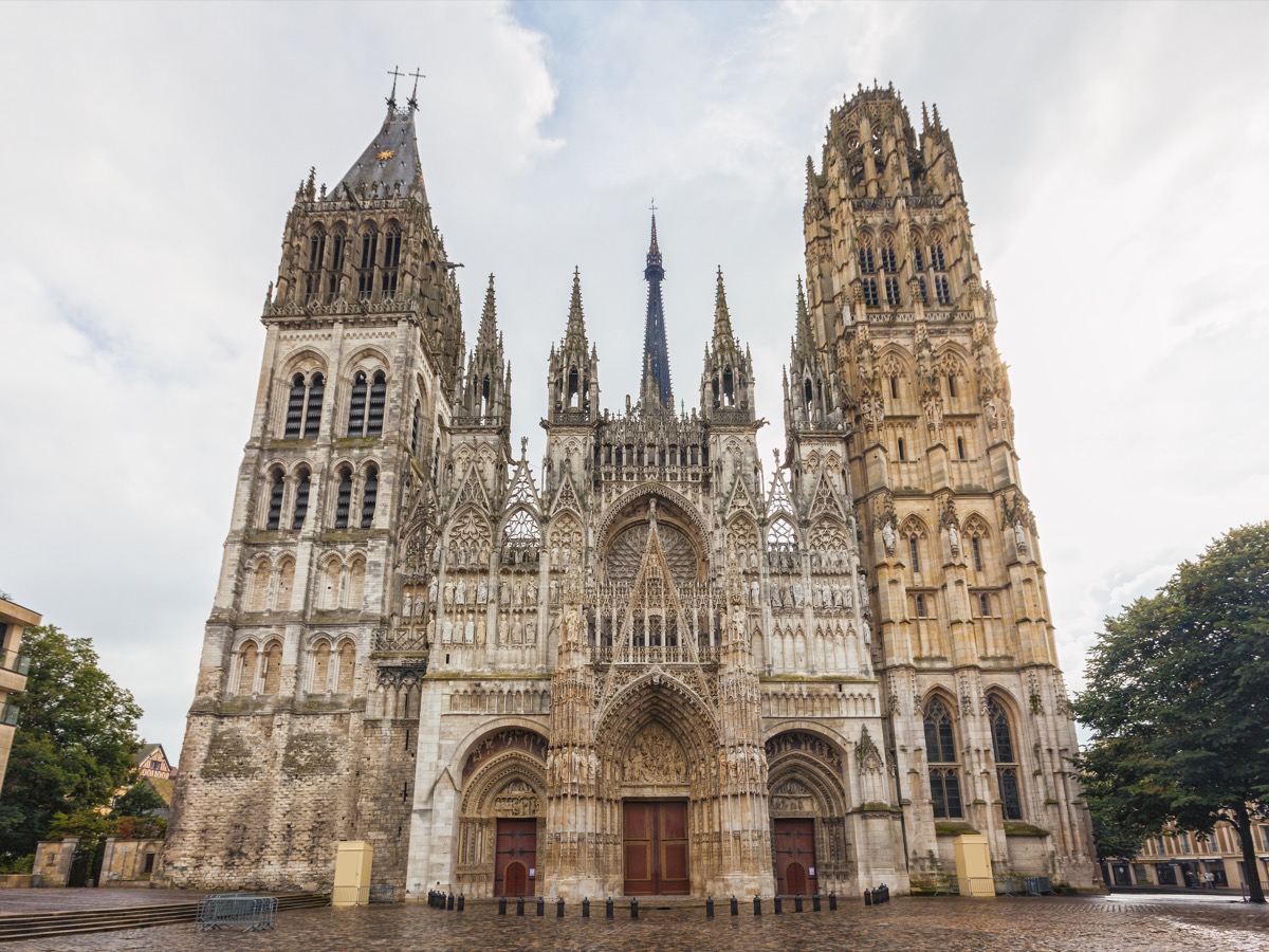 rouen cathedral normandy france tallest buildings