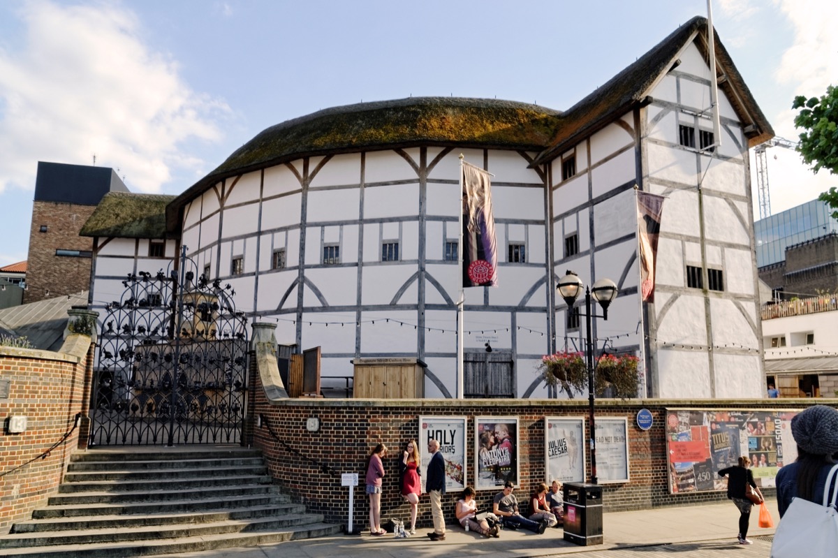 shakespeare's globe theater london historical sites that no longer exist