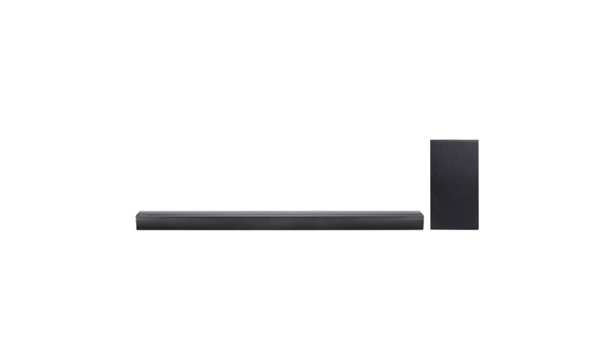 black sound bar and subwoofer, labor day tech items
