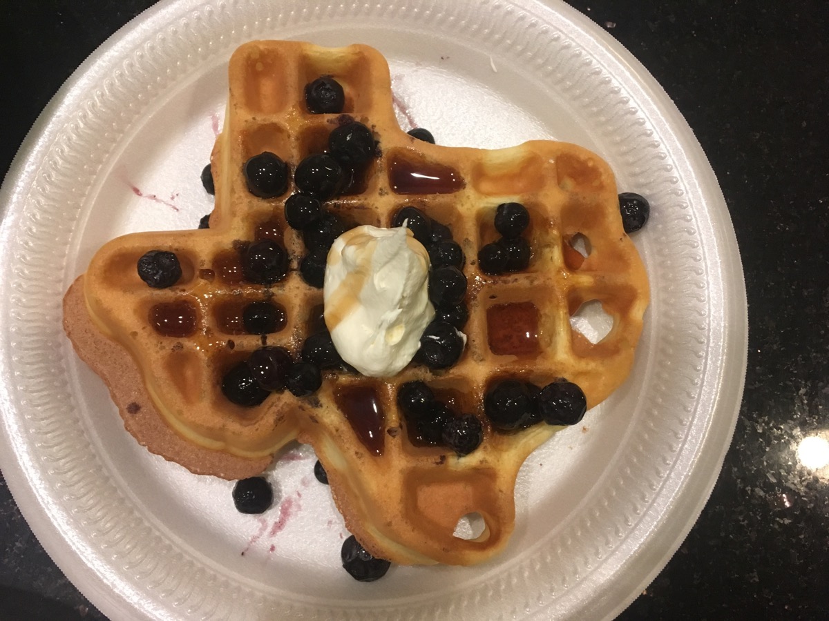 texas shaped waffle