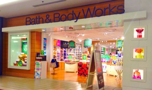 Bath and Body Works store at mall