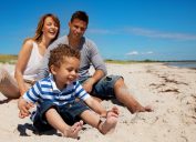 Biracial Family on Beach, things Floridians are tired of hearing