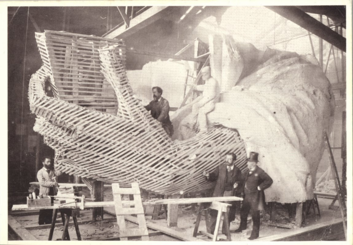 Construction of Statue of Liberty