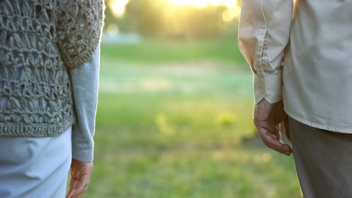 Older Couple Standing Apart, stopped having sex in marriage