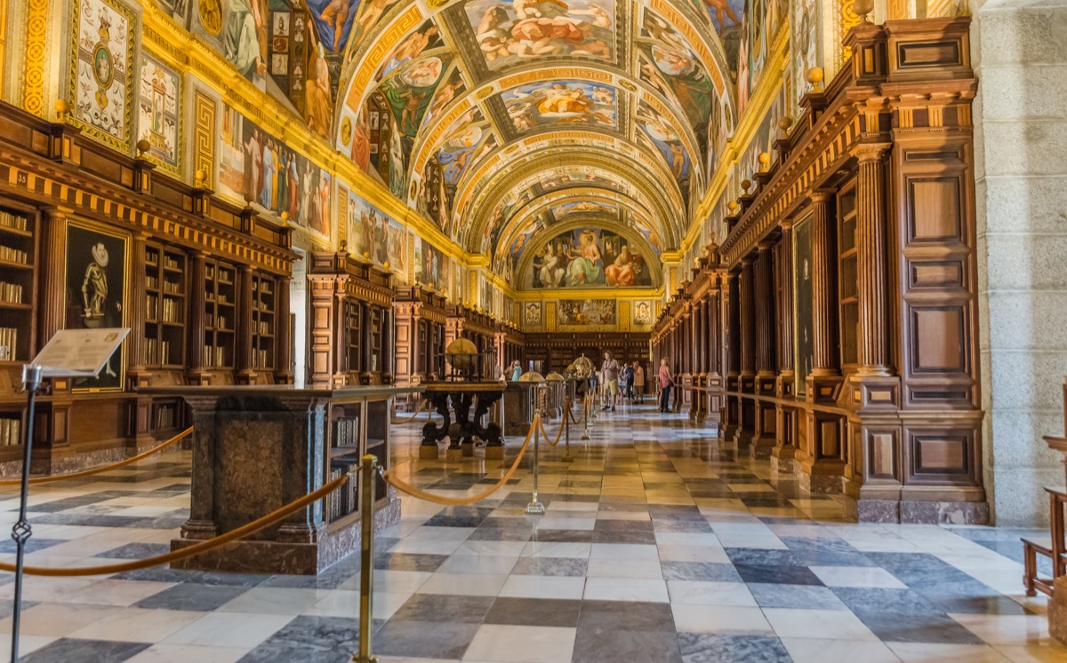 el escorial royal library monastery, beautiful libraries