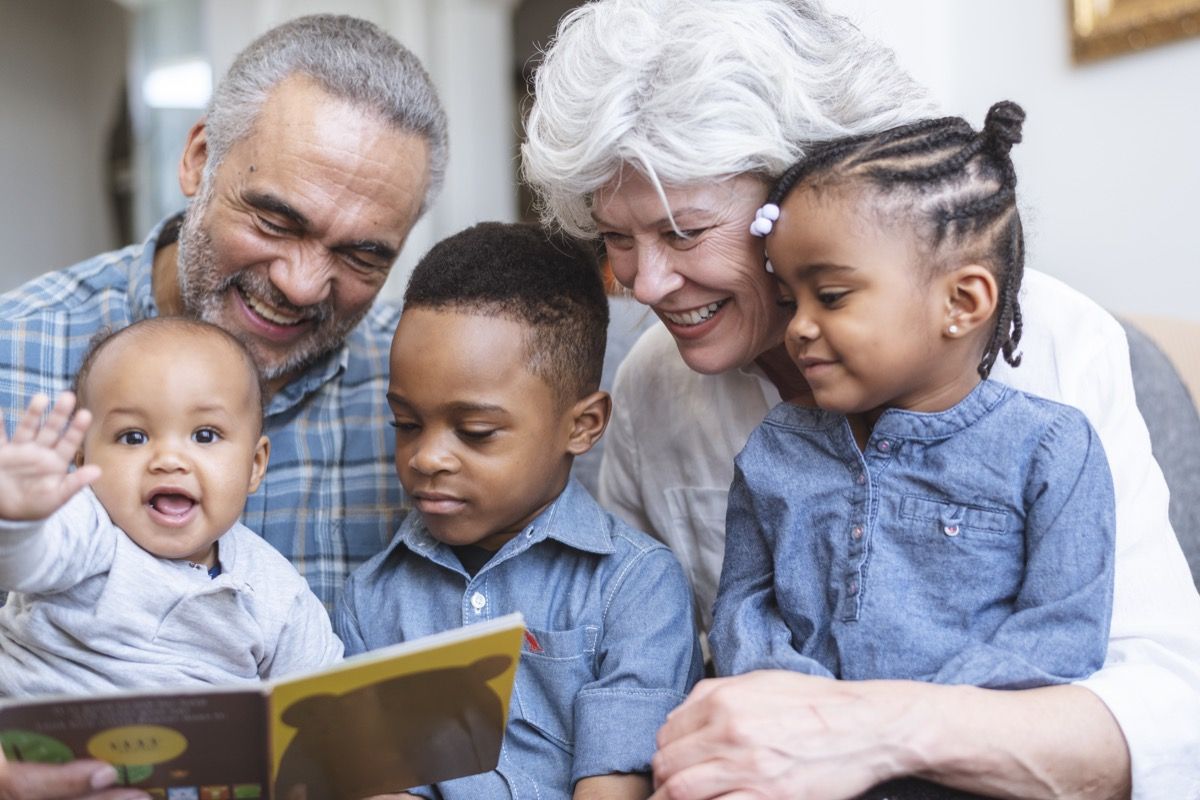 Rare Happy Family Lot Grandparents African American Grandma