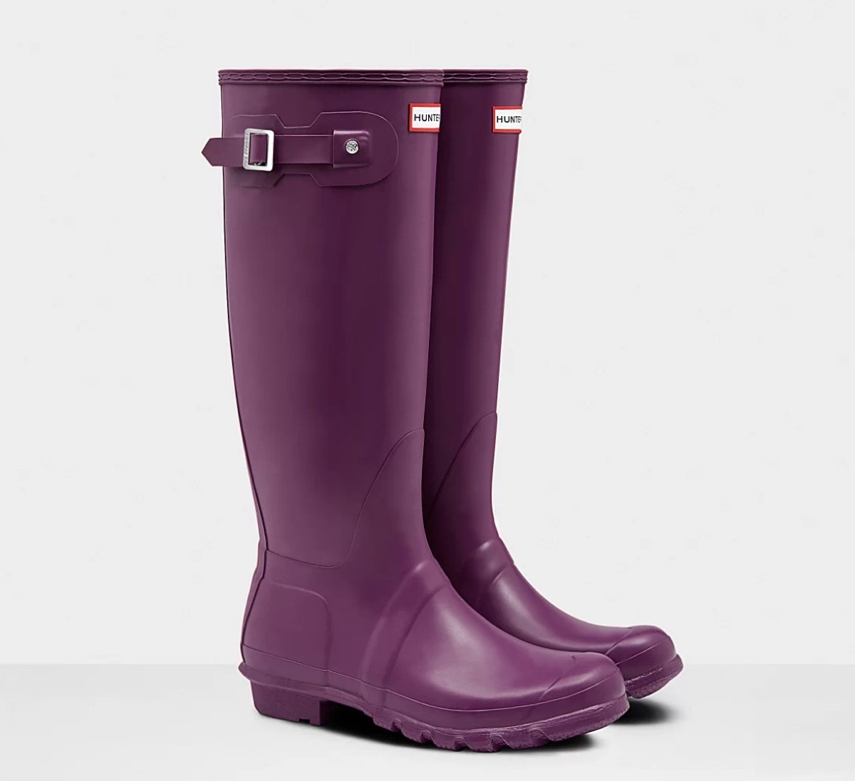 purple knee high rain boots, end of summer sales 2019