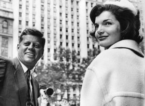 J71K5J John F. Kennedy, the nation's 35th President, would have turned 100 years old on May 29, 2017. With the centennial anniversary of John F. Kennedy's birth, the former president's legacy is being celebrated across the nation. PICTURED: Oct. 12, 1961 - New York, NY, U.S. - JOHN F. KENNEDY was the 35th President of the United States, as well as the youngest. PICTURED: President Kennedy with First Lady JACKIE KENNEDY at a Broadway Ticker Tape Parade. Credit: KEYSTONE Pictures USA/ZUMAPRESS.com/Alamy Live News