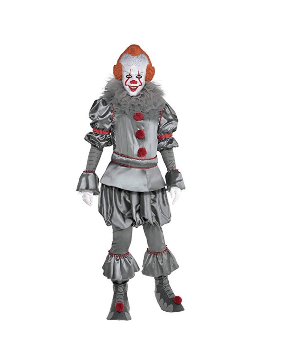 pennywise clown costume from It, halloween costumes 2019