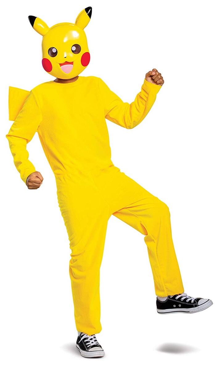 man in pikachu costume, halloween costumes 2019