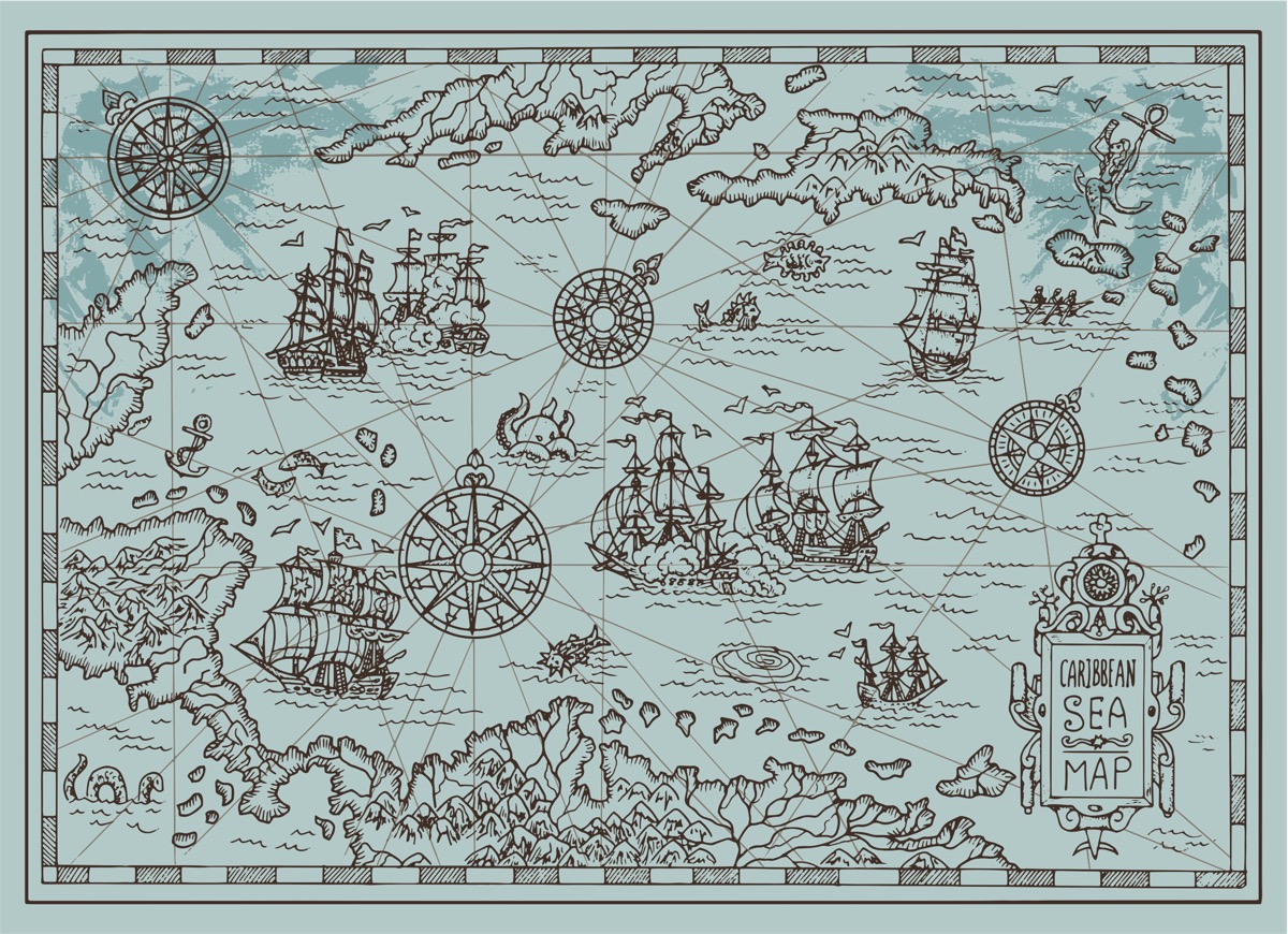 pirate map treasure map