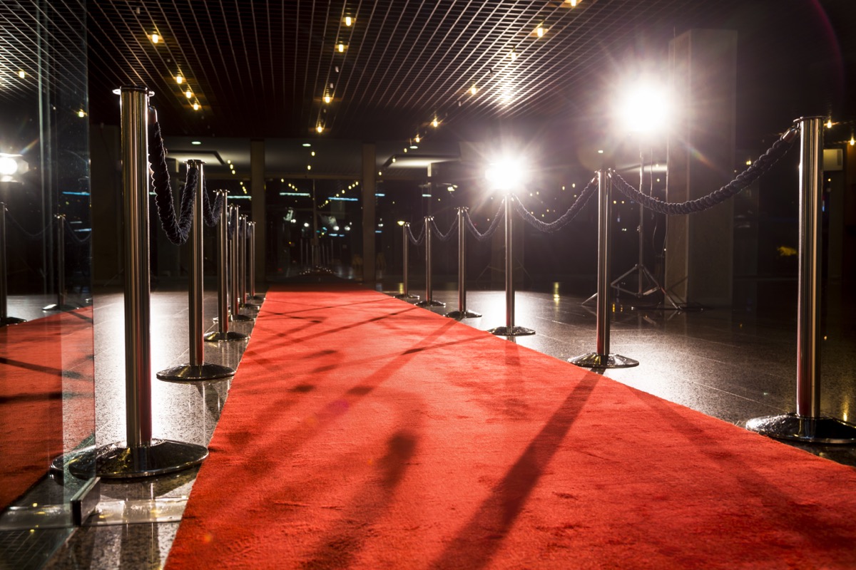 An empty red carpet Emmys Facts
