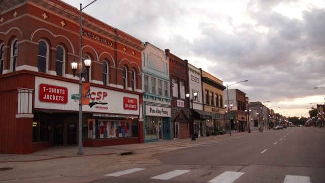 Small town street nebraska