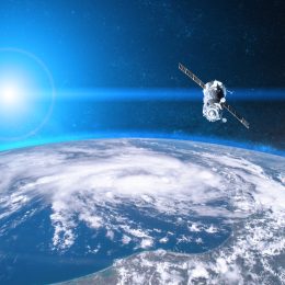 NASA Spacecraft in Outer Space