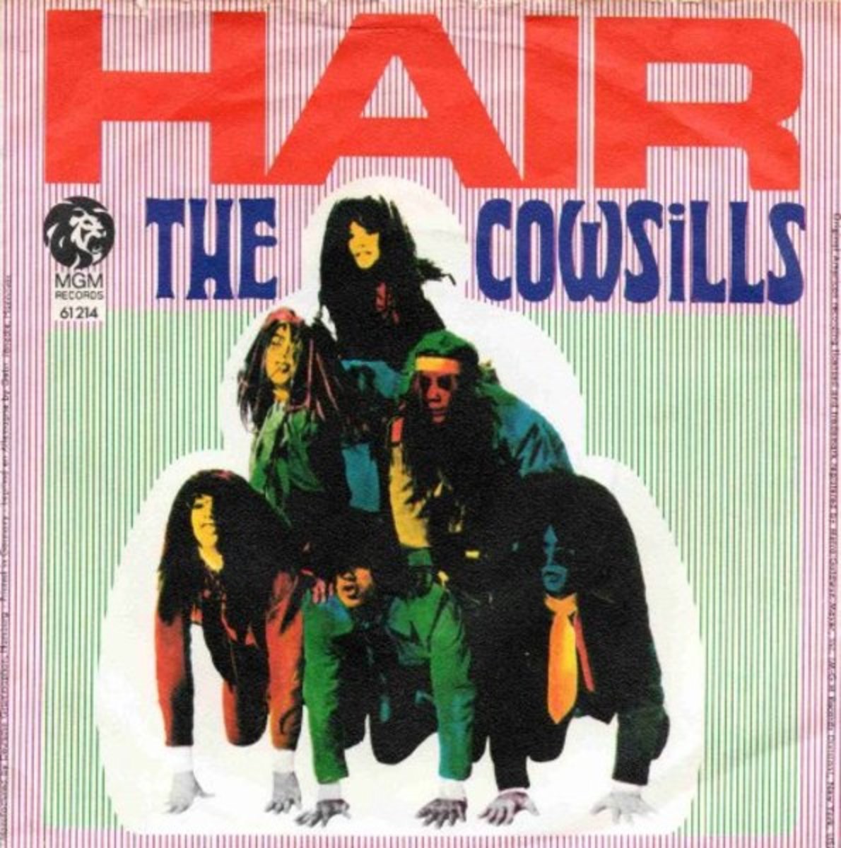 the cowsills hair single cover, 50 songs from 50 years ago