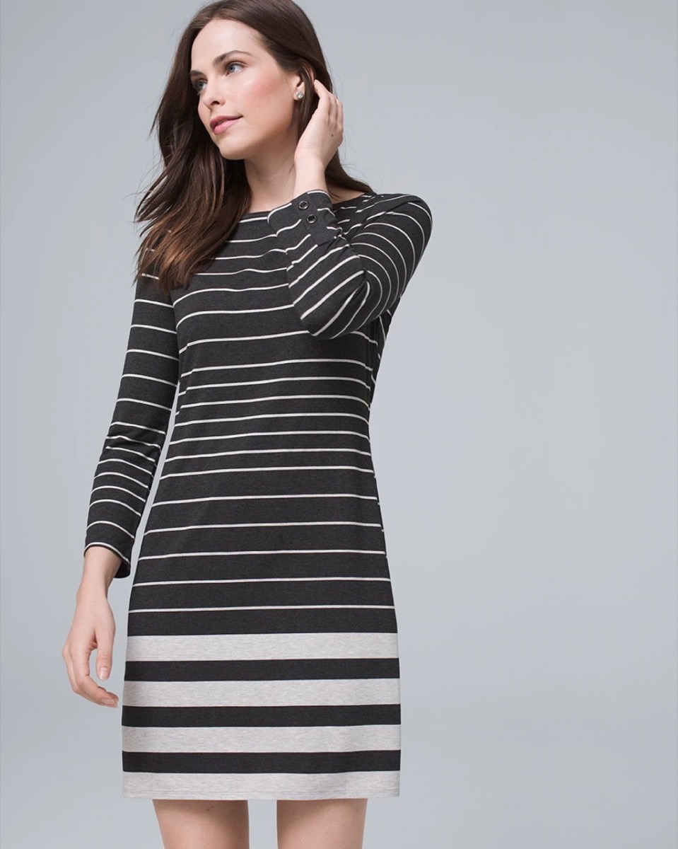 black and white striped dress, fall dresses