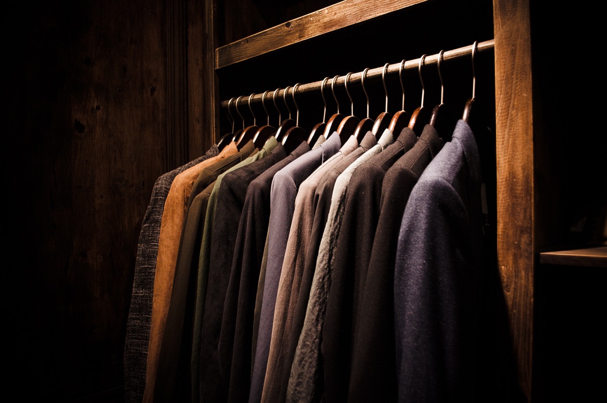 blazers in closet