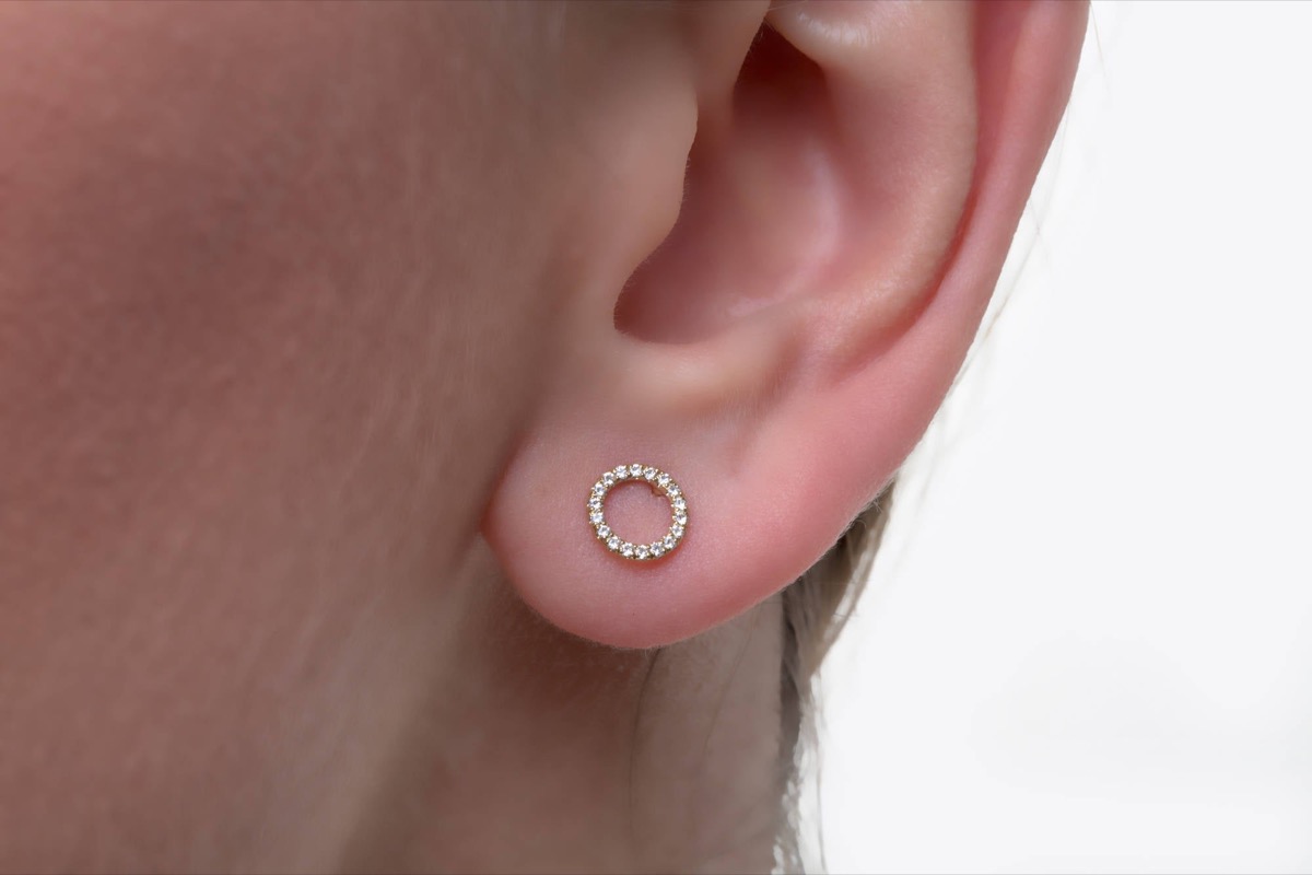round diamond earrings, Etsy jewelry