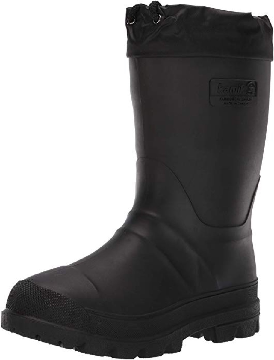 knee high black boots, men's winter boots