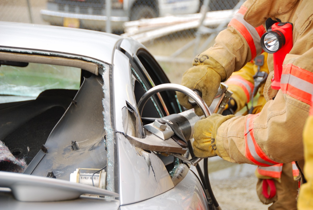 responders using the jaws of life to help a car accident, NASA everyday items