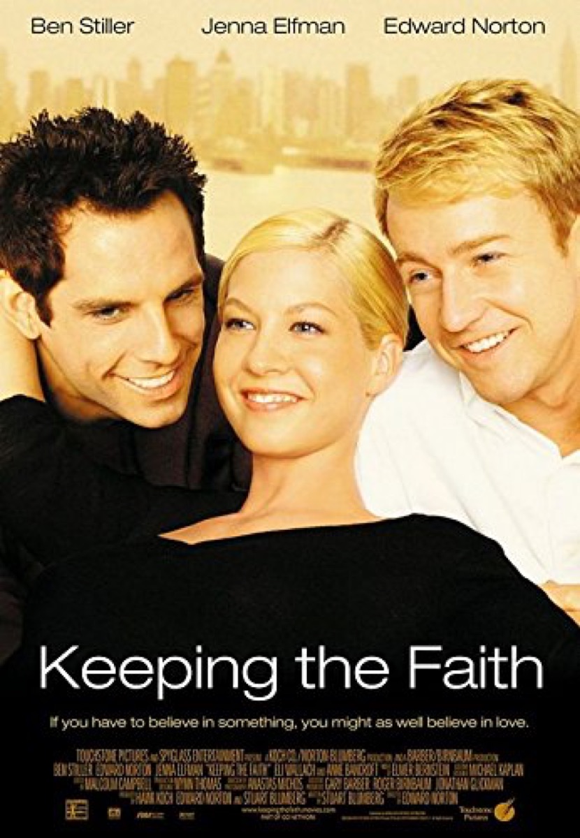 keeping the faith movie poster, movies directed by actors