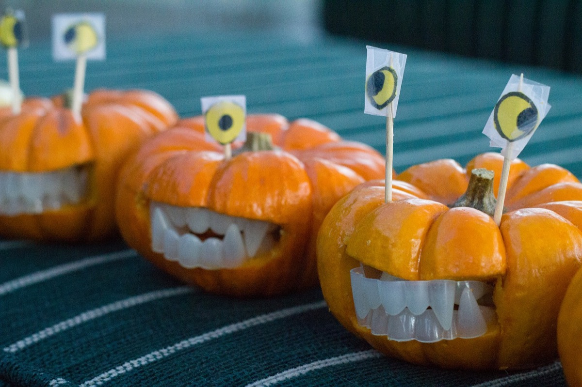 Mini Pumpkin Monsters Halloween Crafts
