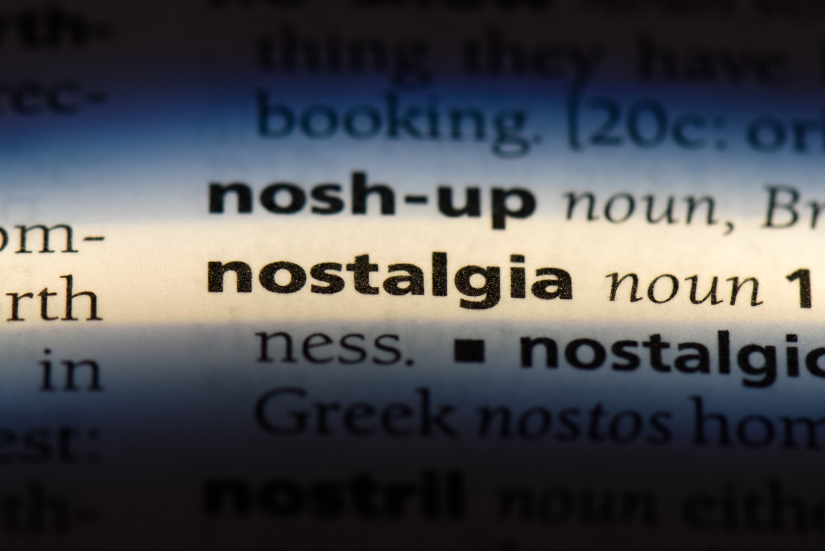 nostalgia noun meaning in dictionary