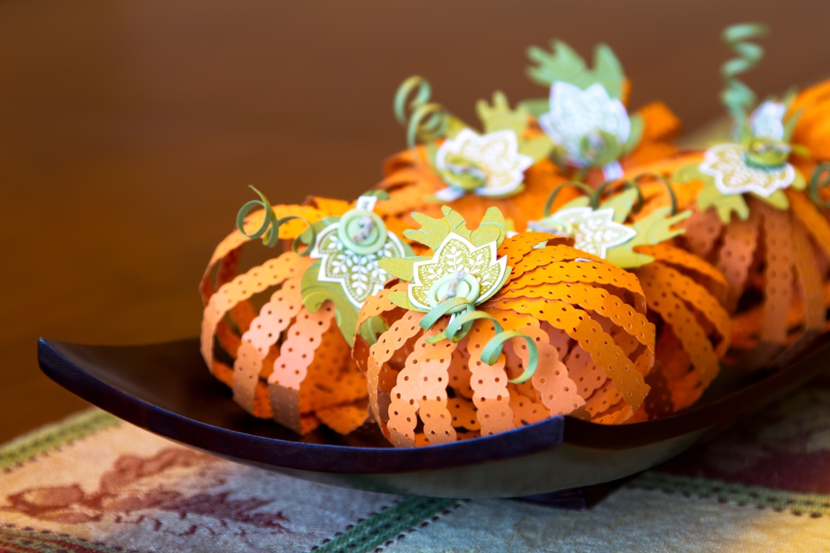 Paper Pumpkins Halloween Crafts