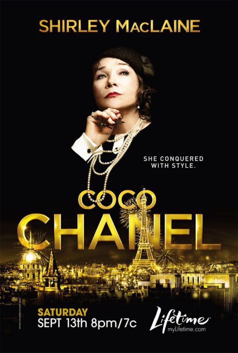 Shirley Maclaine as Coco Chanel movie poster