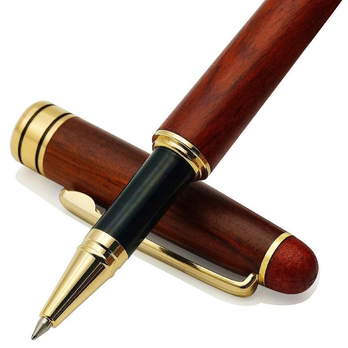 writing pen with wood look exterior